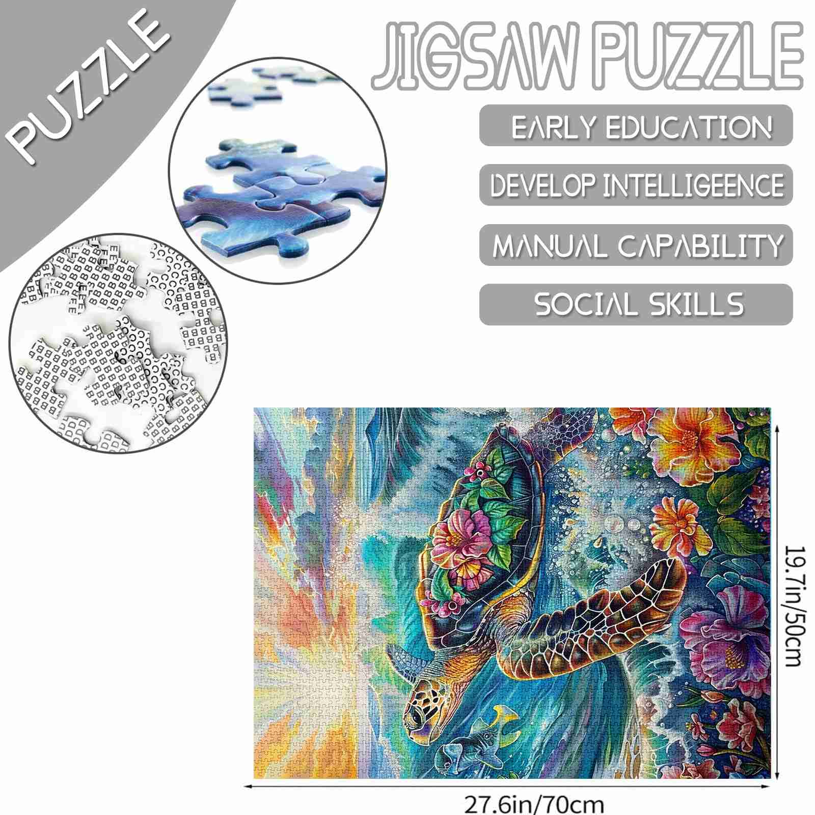 tucocoo-tropical-sea-turtle-puzzle-1000-teile-meer image 4