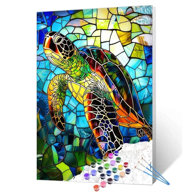 tucocoo-paint-by-numbers-sea-turtle-malen-nach-zahlen-40x50-cm image 1