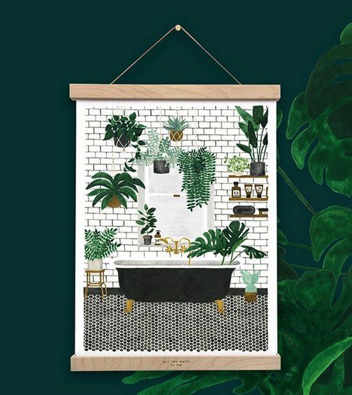 all-the-ways-to-say-bathroom-poster-50-x-70-cm-aquarell image 3
