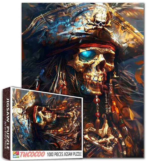 tucocoo-pirate-skeleton-puzzle-1000-teile-pirat image 1