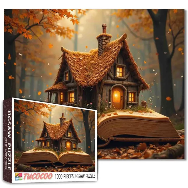 tucocoo-jigsaw-puzzles-herbst-cottage-puzzle-1000-teile image 1