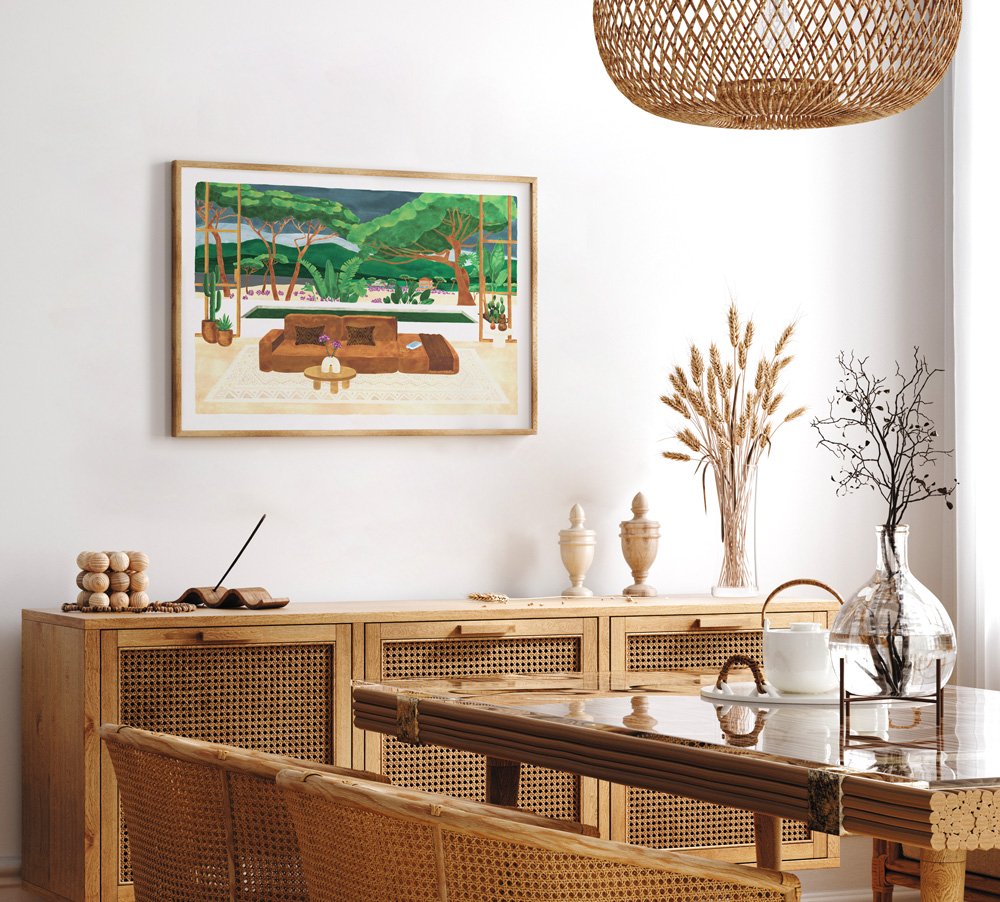 all-the-ways-to-say-monterey-poster-kunstdruck-pool-garten-50x70 image 2