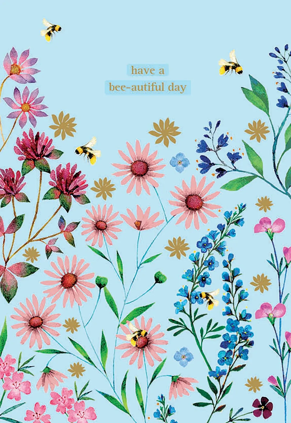 otter-house-meadow-seashore-floral-bees-grusskarte image 1
