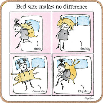 otter-house-red-howling-untersetzer-98mm-bed-size-splimple image 1
