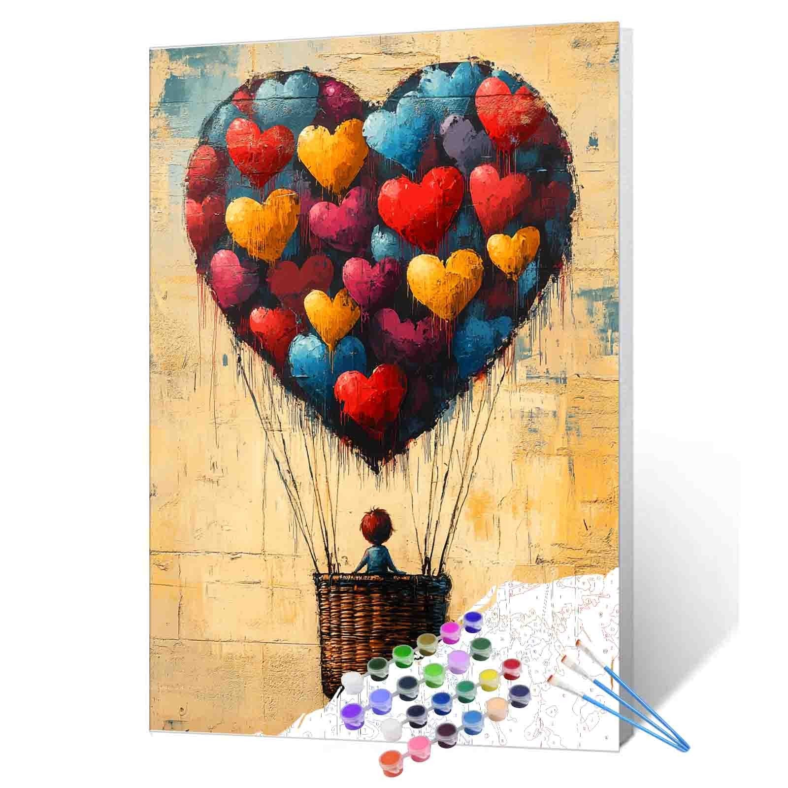 tucocoo-heart-balloon-ride-malen-nach-zahlen-herz-40x50 image 1