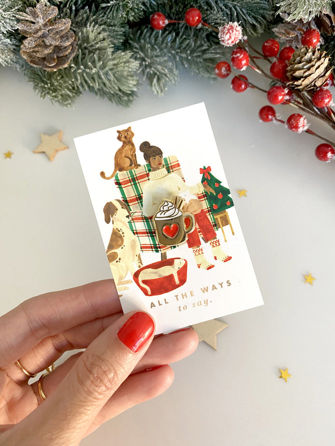 all-the-ways-to-say-hot-chocolate-emaille-pin-tasse-gold image 2