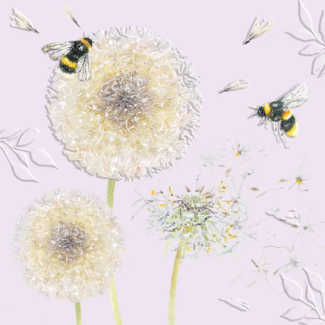 otter-house-beautiful-blooms-gru-karte-dandelion-clocks-biene image 1