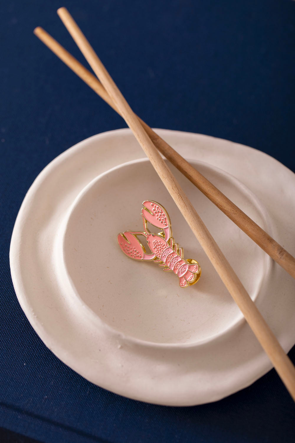 all-the-ways-to-say-pins-pin-lobster-hummer-rosa-emaille-23x27-mm image 2
