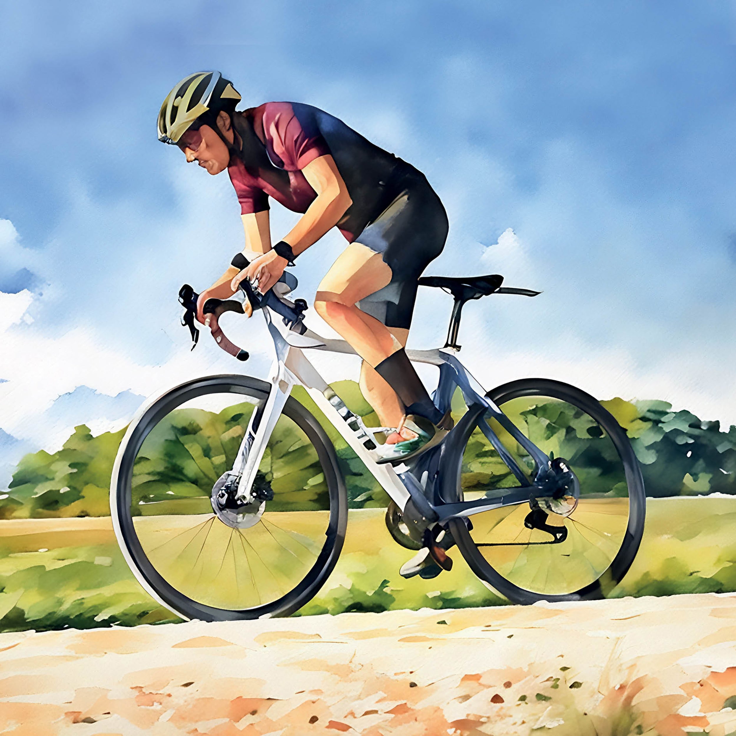 otter-house-alex-sharp-cycling-grusskarte-fahrrad-sport image 1