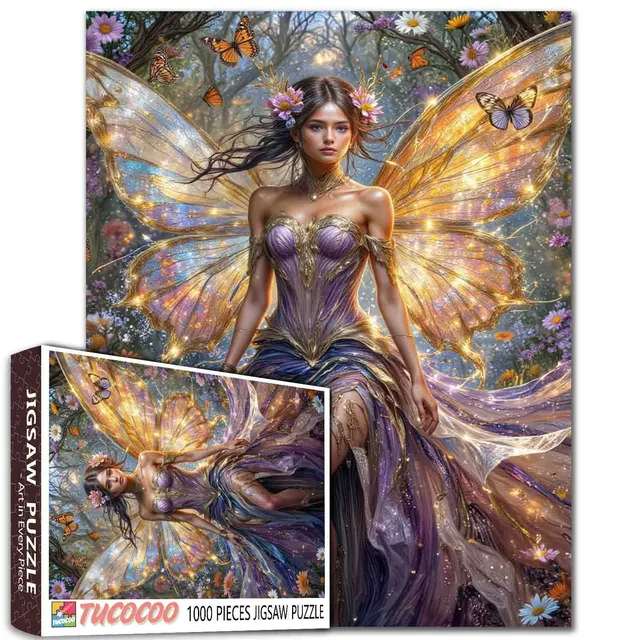 tucocoo-enchanted-garden-fairy-puzzle-1000-teile-fee image 1