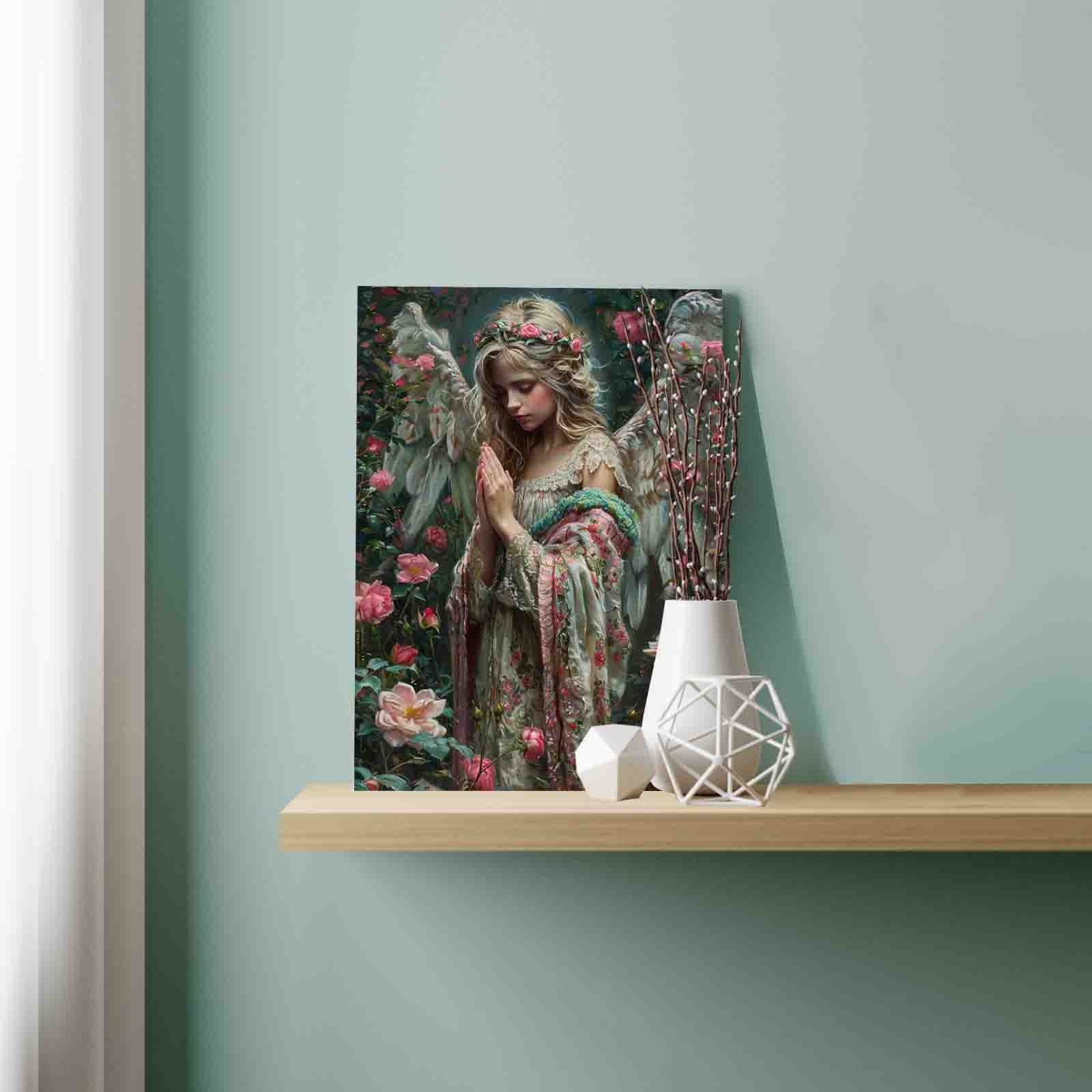 tucocoo-praying-angel-floral-garden-malen-nach-zahlen-40x50-ohne-rahmen image 3