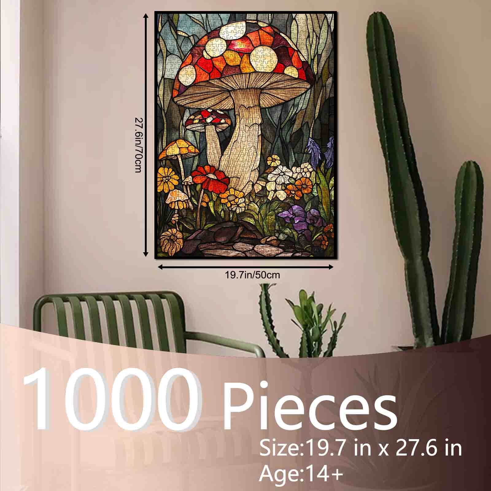tucocoo-colorful-forest-mushroom-puzzle-1000-teile-pilze image 5