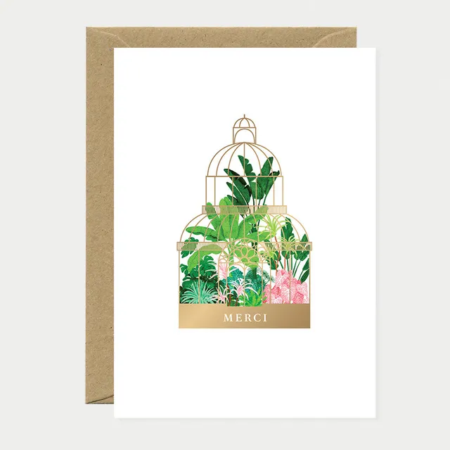 all-the-ways-to-say-merci-greenhouse-dankeskarte-a6-goldfolie image 1