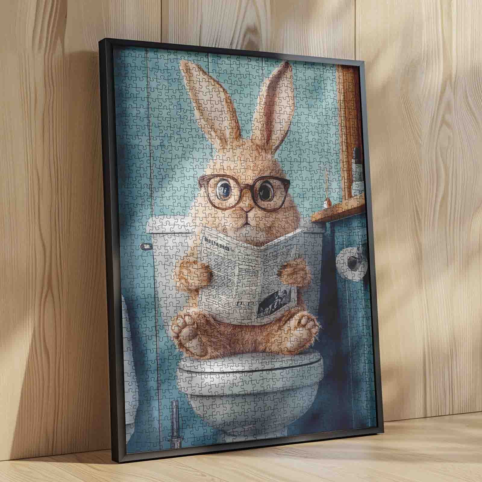 tucocoo-funny-bunny-reading-newspaper-puzzle-1000-teile-bad image 4