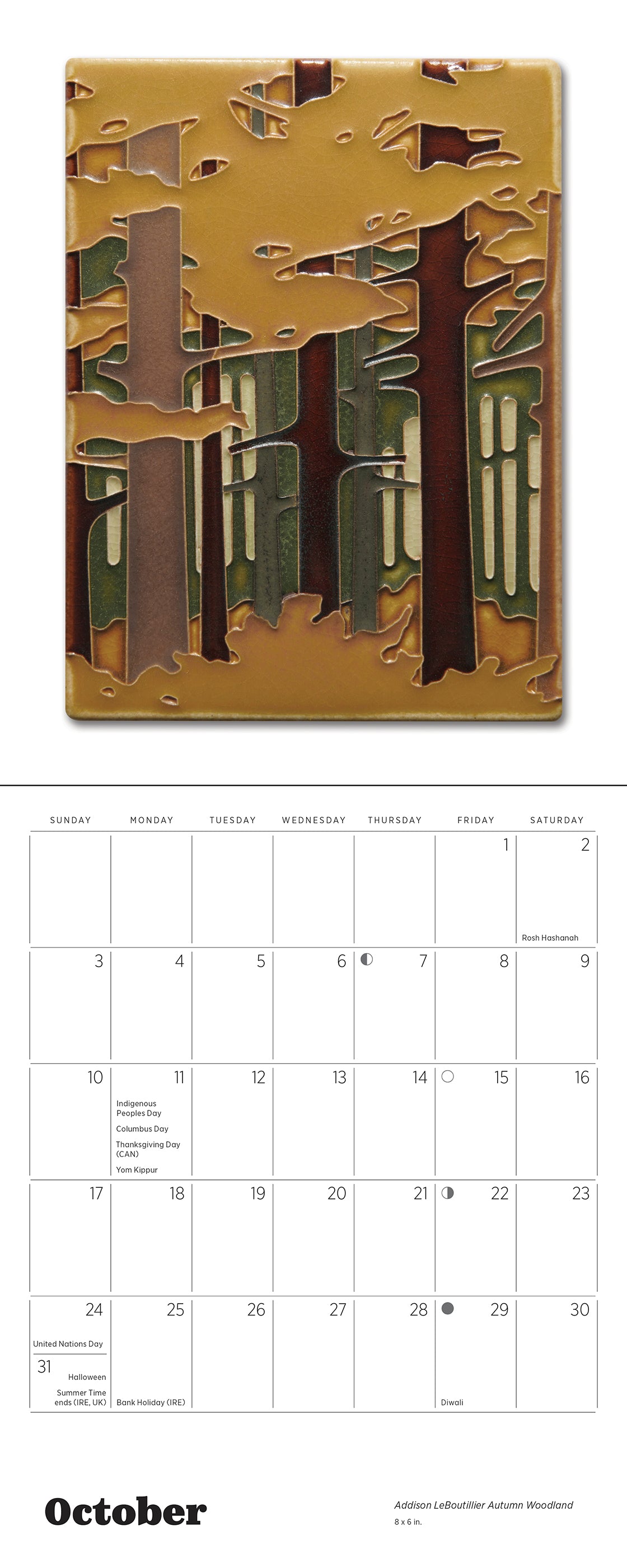 pomegranate-arts-crafts-tiles-motawi-2027-mini-wandkalender image 4