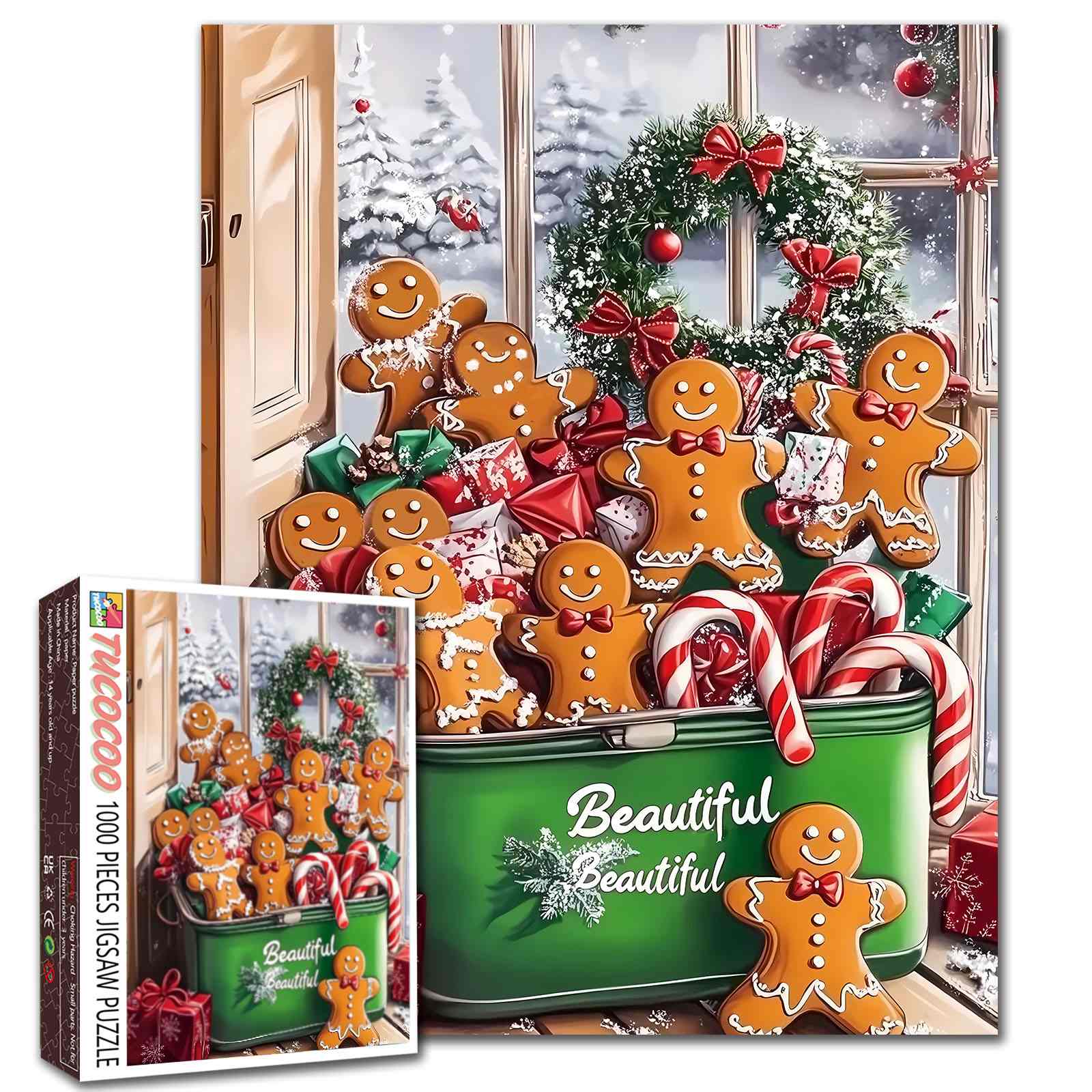 tucocoo-jigsaw-gingerbread-men-christmas-puzzle-1000-teile-weihnacht image 1