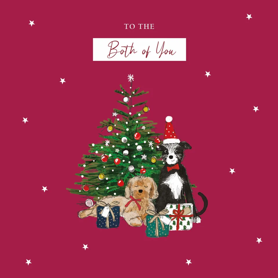 otter-house-to-the-both-of-you-dogs-weihnachtskarte image 1
