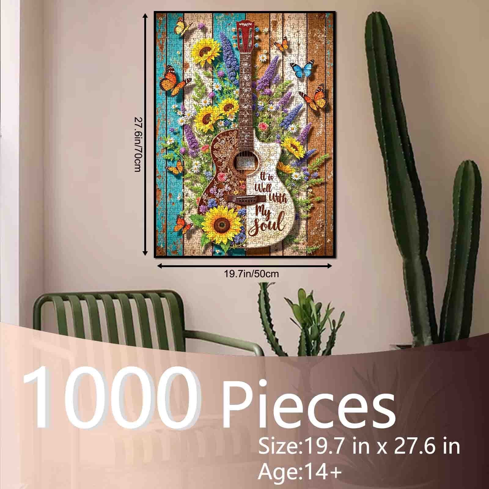 tucocoo-floral-guitar-butterfly-puzzle-1000-teile-holz image 5