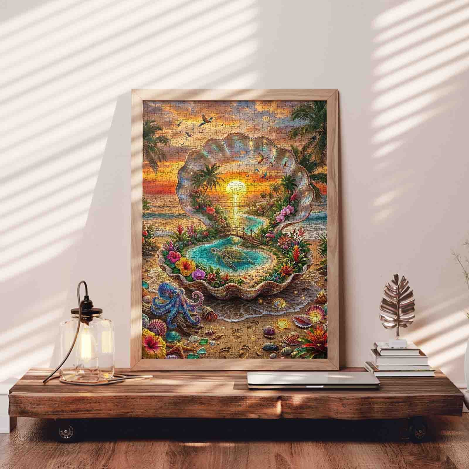 tucocoo-jigsaw-puzzles-tropical-shell-lagoon-puzzle-1000-teile image 3