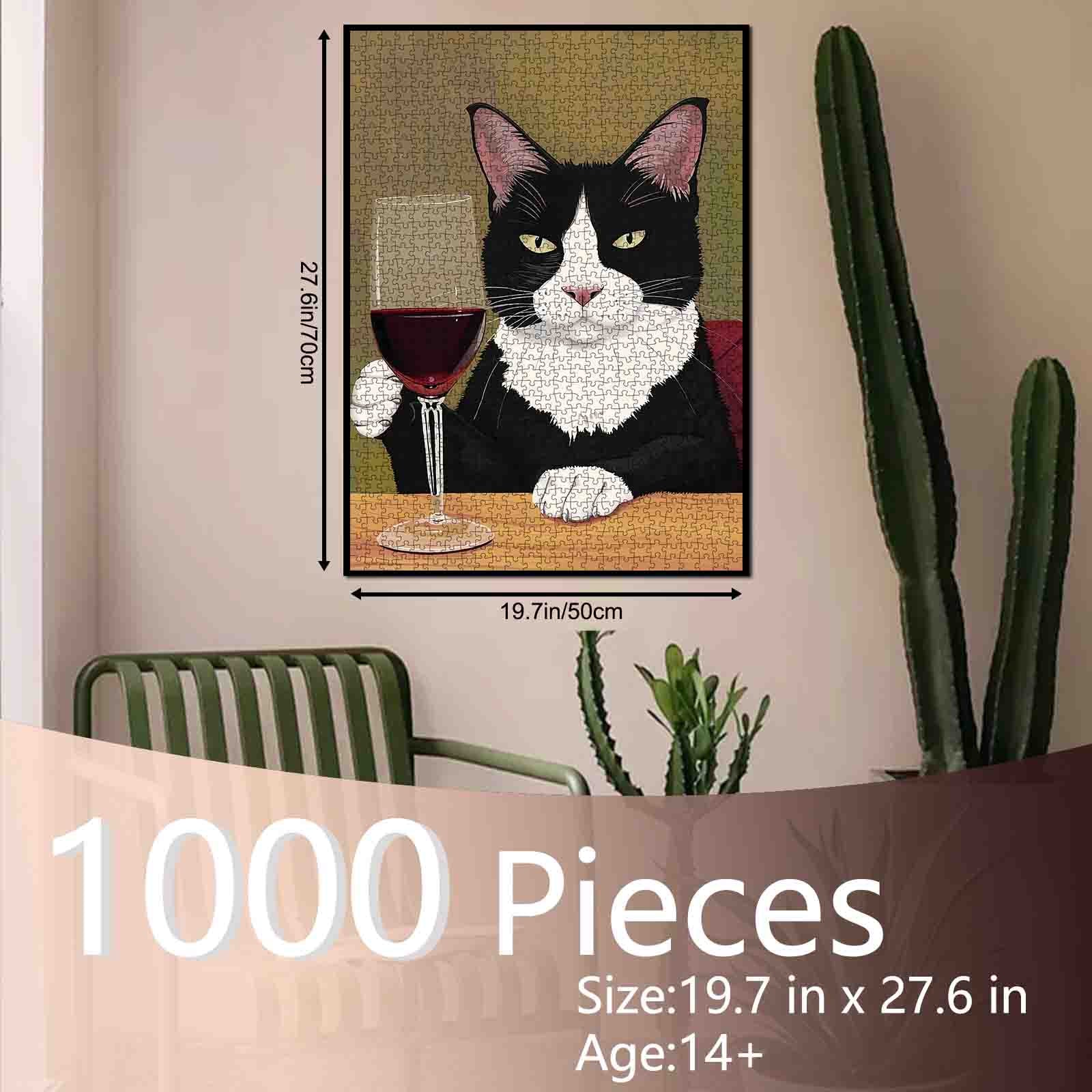 tucocoo-katze-mit-wein-puzzle-1000-teile-elegant image 5