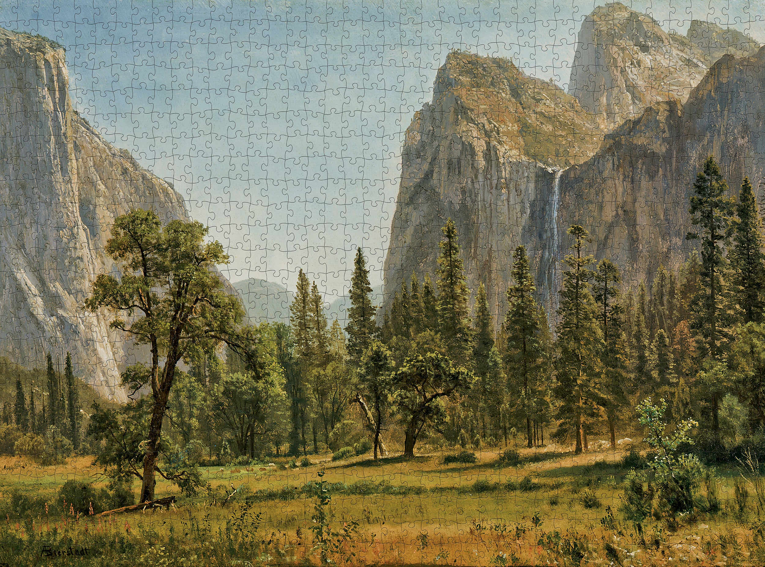 pomegranate-albert-bierstadt-bridal-veil-falls-puzzle-1000-teile image 2