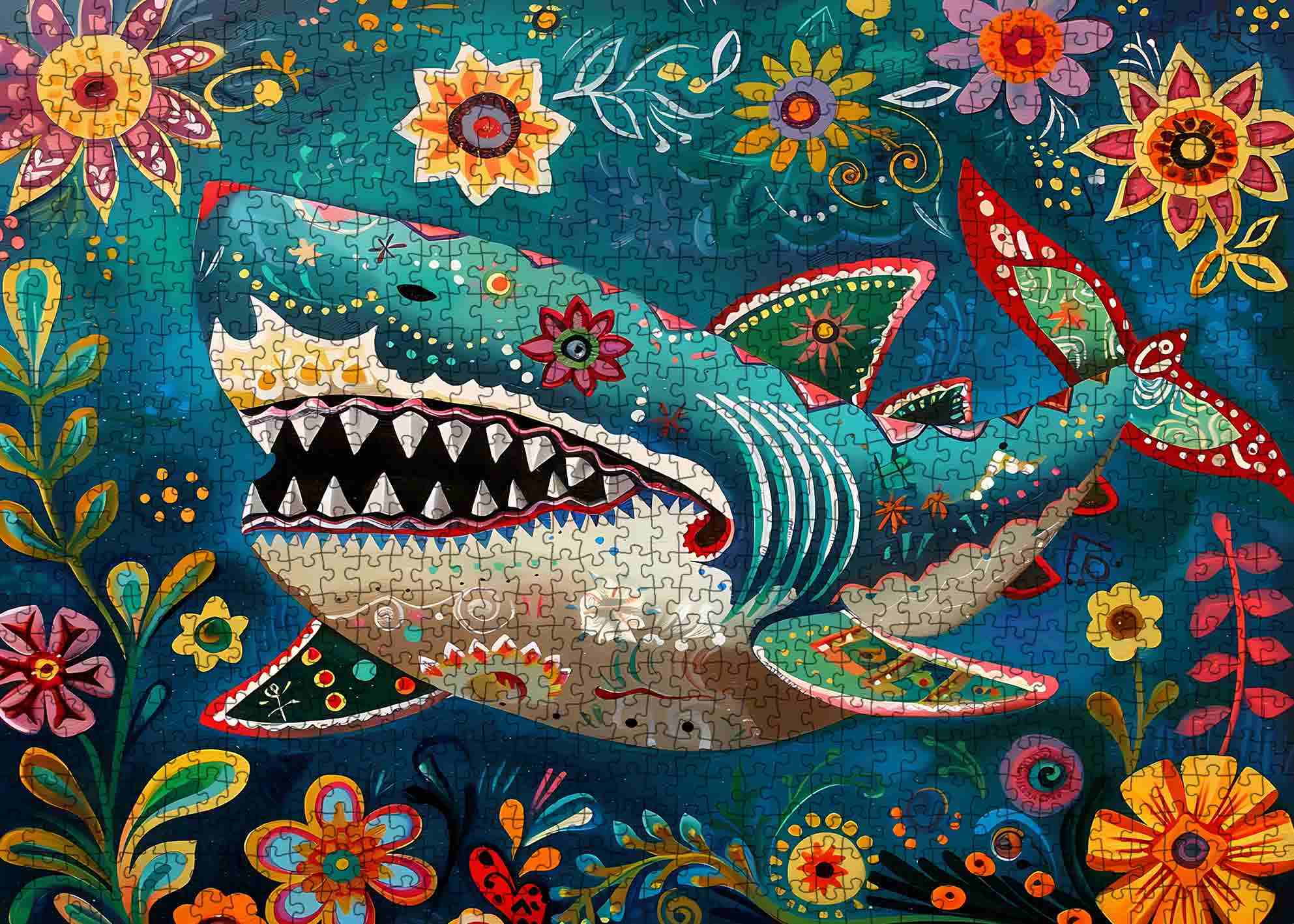 tucocoo-fierce-shark-puzzle-1000-teile-hai-meerestiere image 2