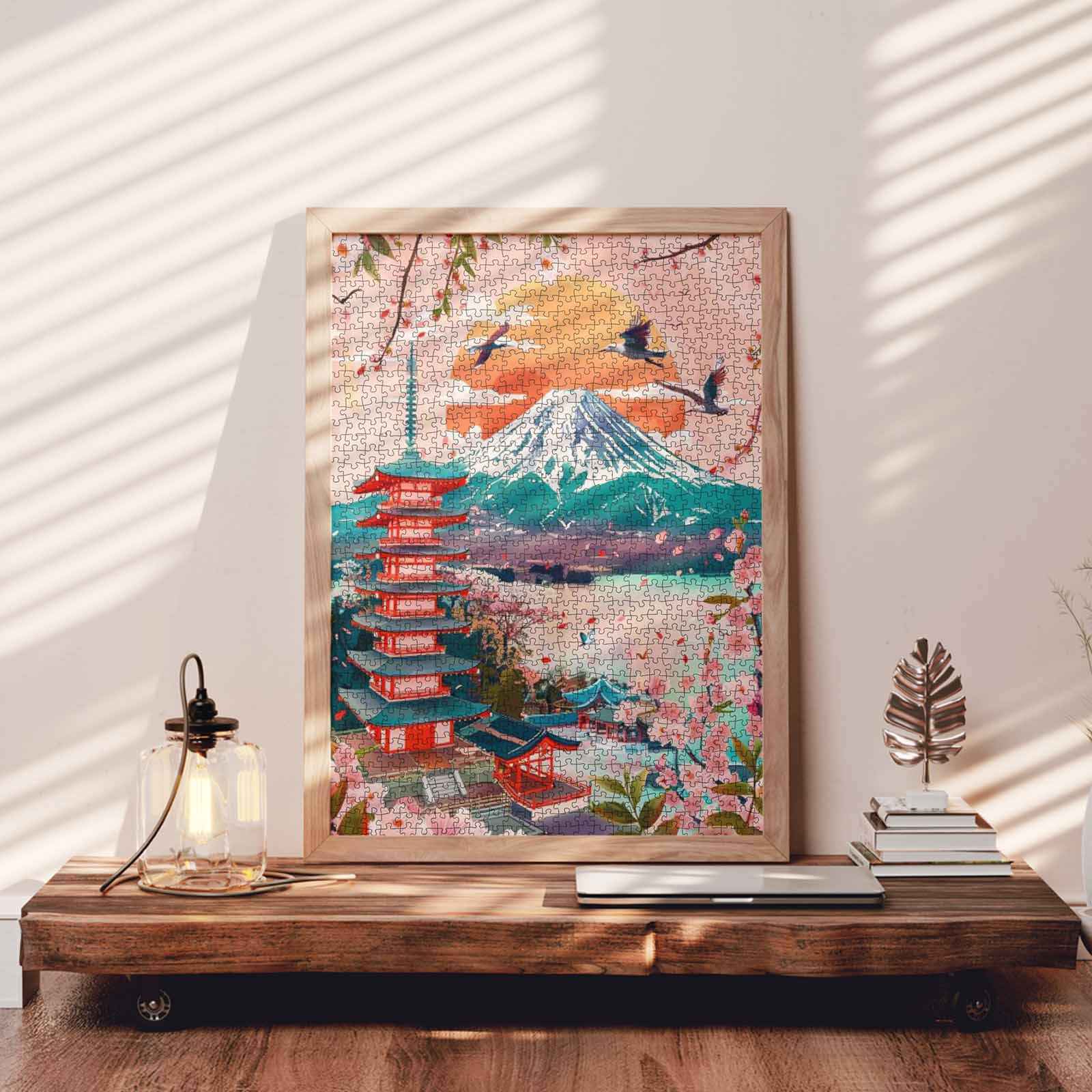 tucocoo-cherry-blossoms-mount-fuji-puzzle-1000-teile-japan image 3