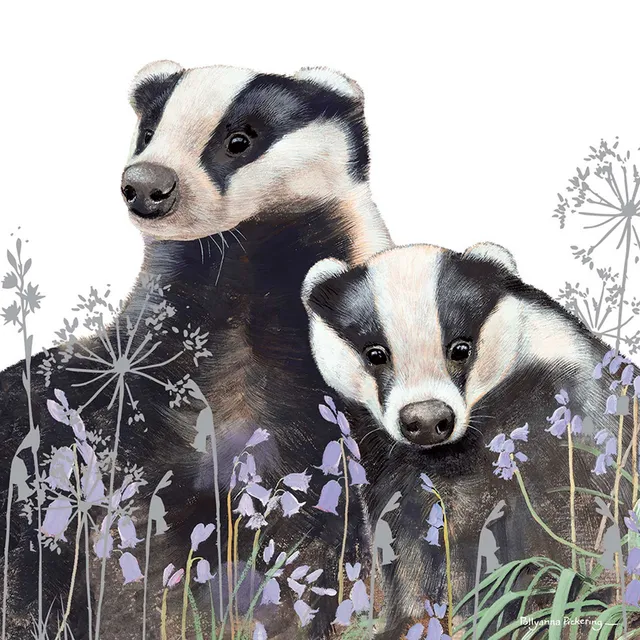 otter-house-pickering-badgers-grusskarte-dachs image 1