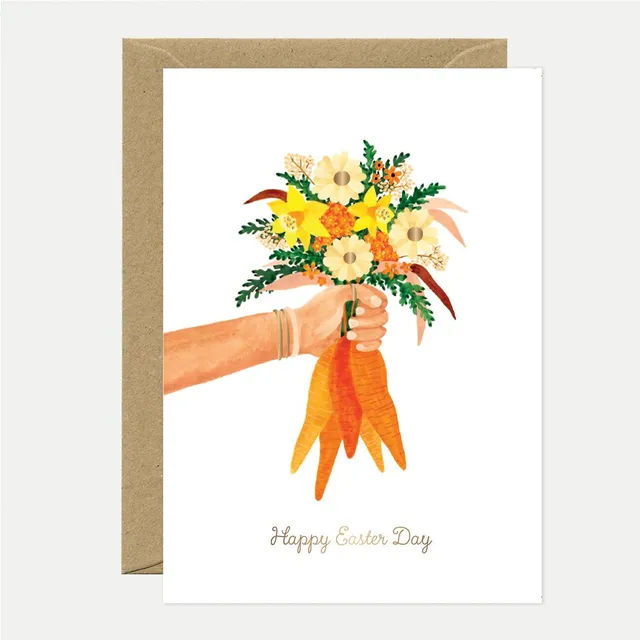 all-the-ways-to-say-easter-day-gru-karte-a6-goldfolie-ostern image 1