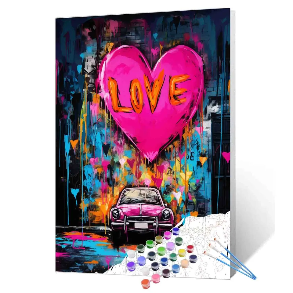 tucocoo-graffiti-love-car-malen-nach-zahlen-40x50cm-ohne-rahmen image 1