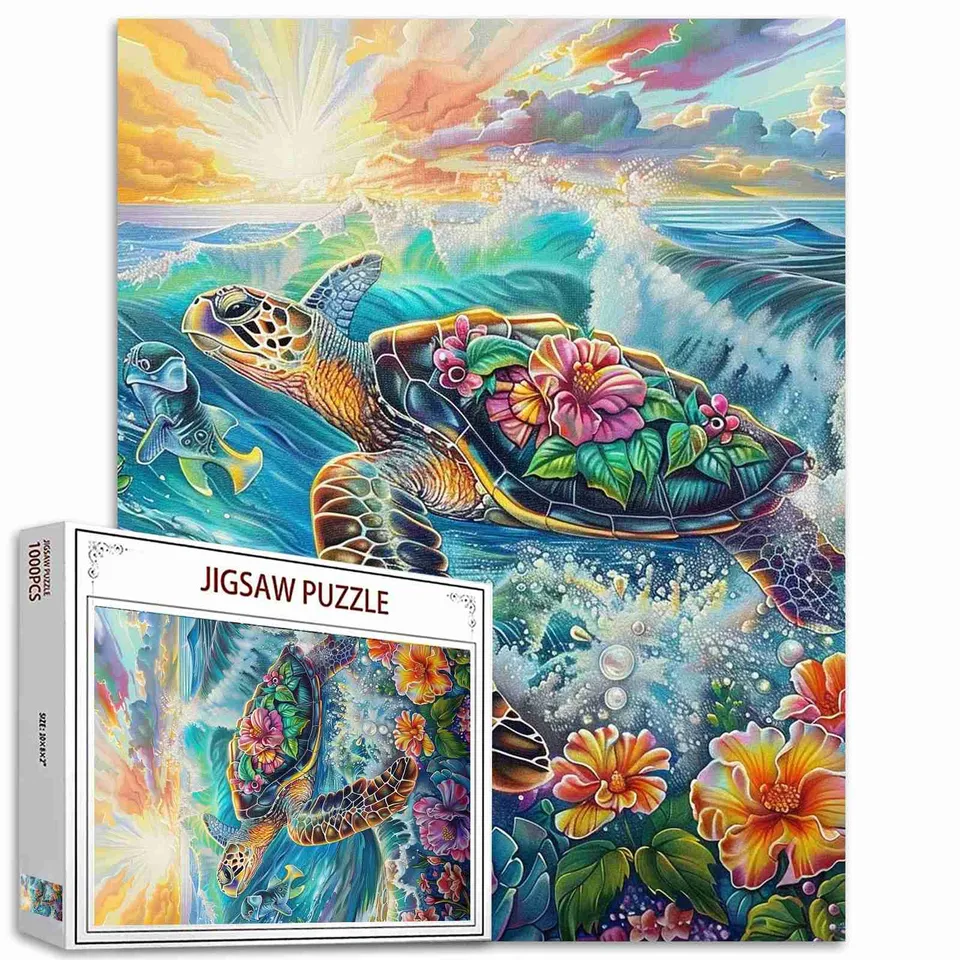 tucocoo-tropical-sea-turtle-puzzle-1000-teile-meer image 1