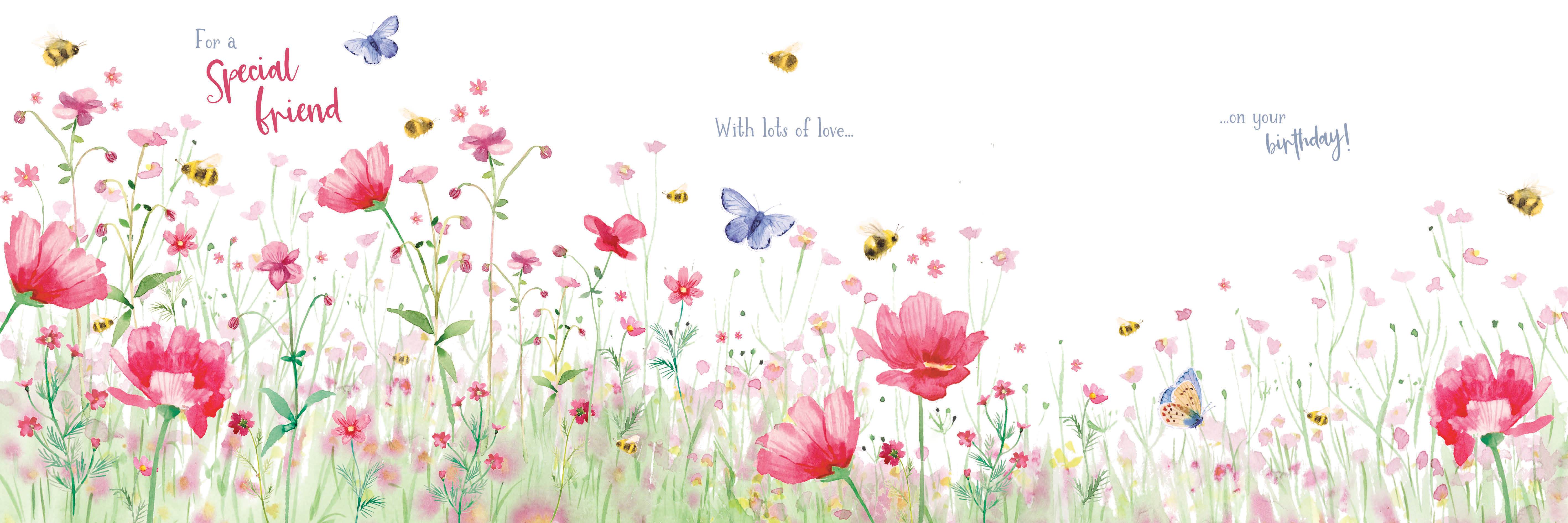 otter-house-wild-serene-bees-flowers-karte-bienen image 1