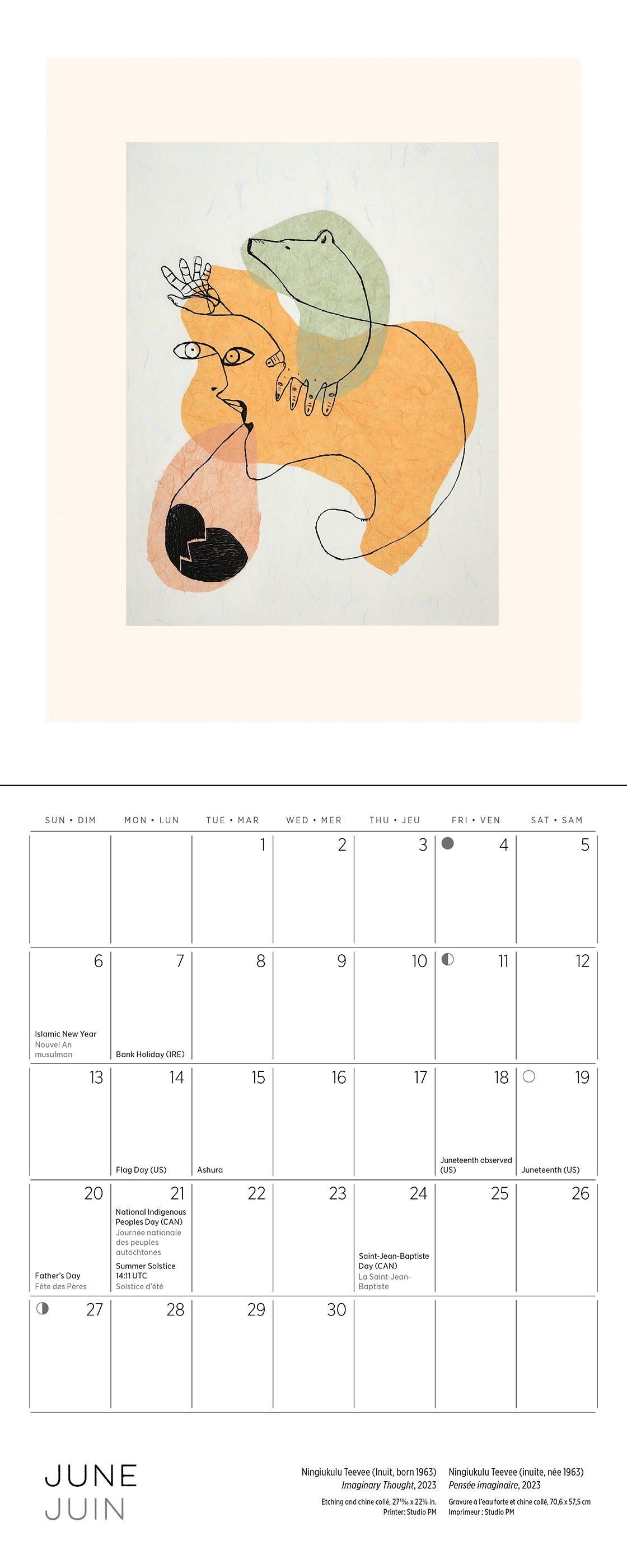 pomegranate-inuit-art-kinngait-2027-mini-wandkalender-inuit-kunst image 7