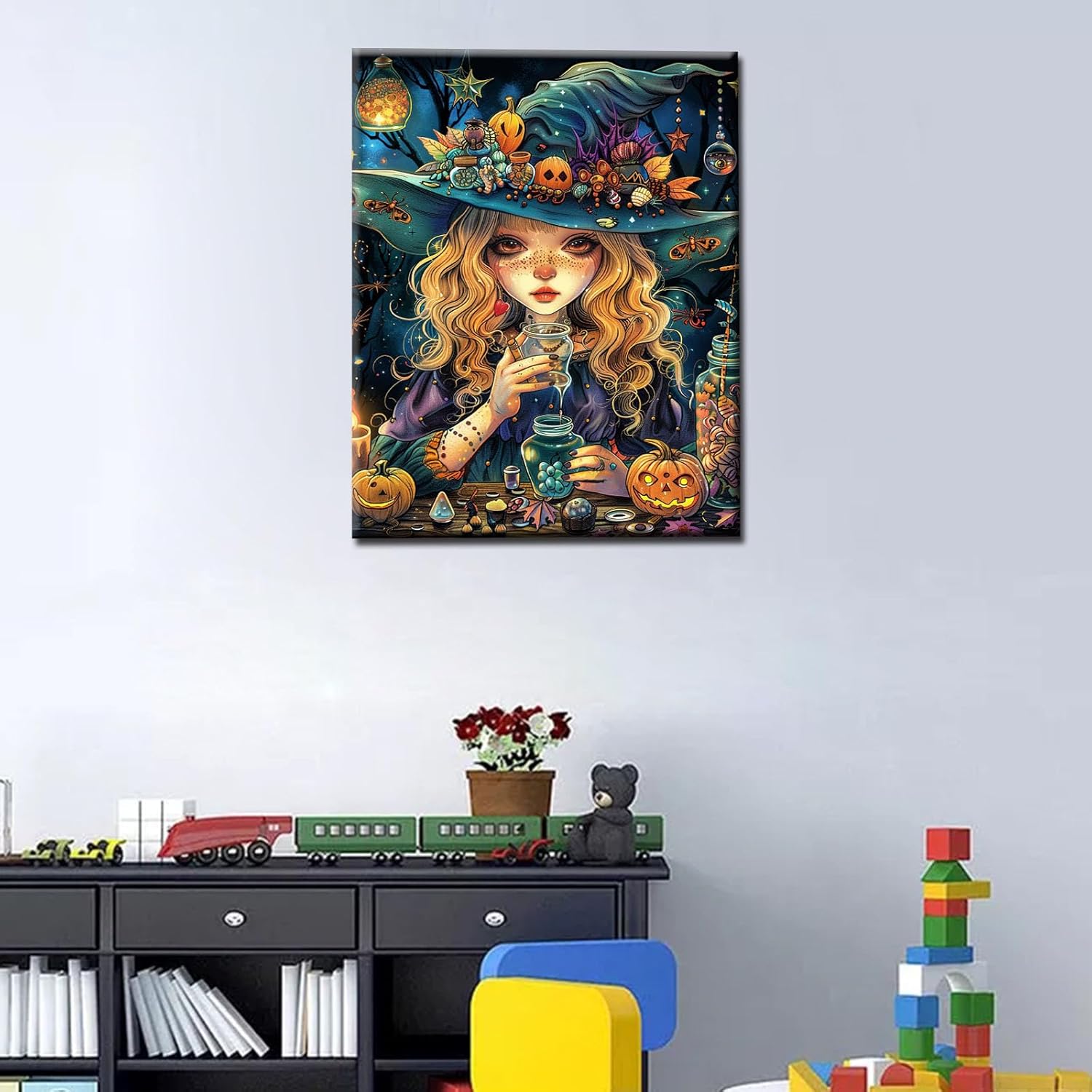 tucocoo-paint-by-numbers-cute-halloween-girl-malen-nach-zahlen image 2