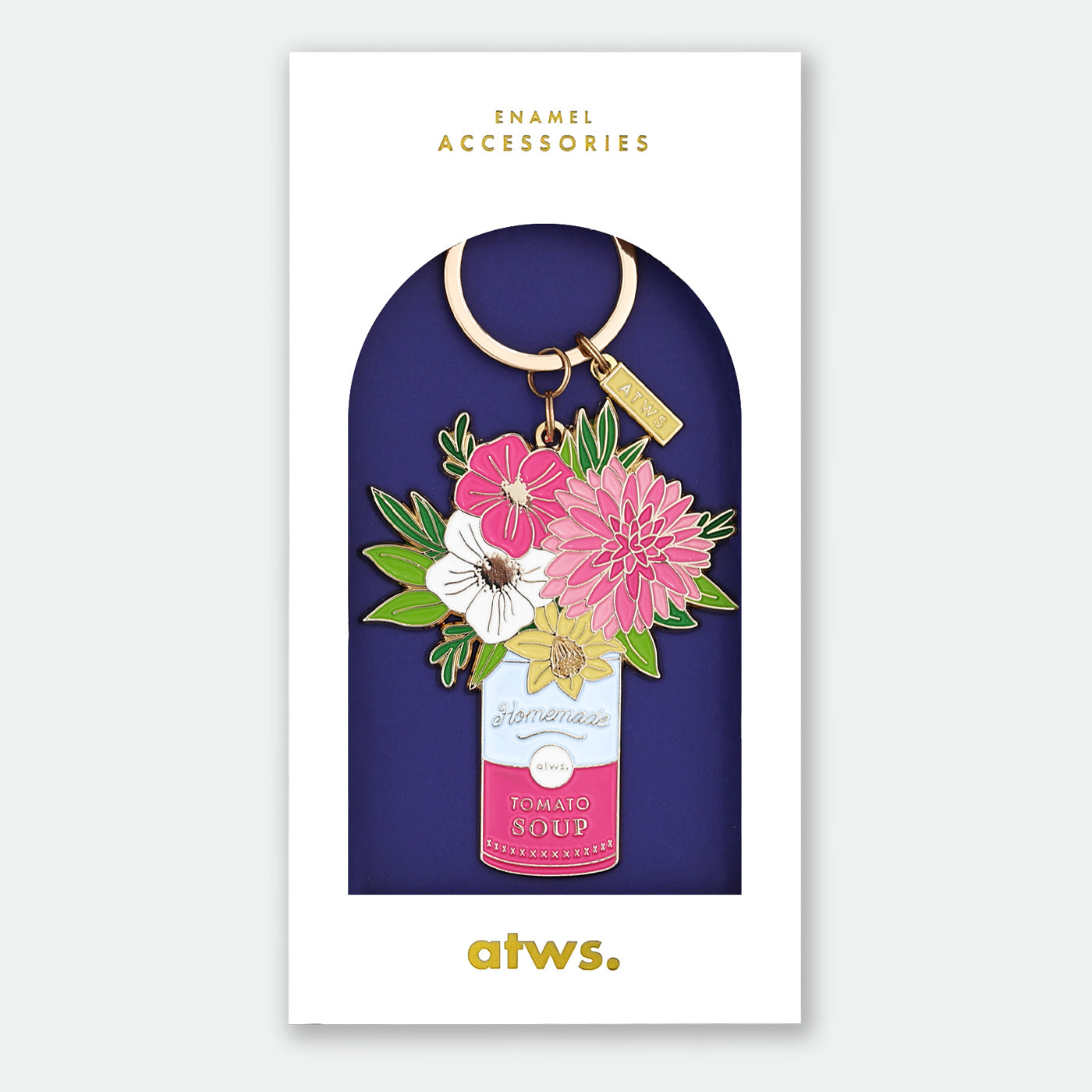 all-the-ways-to-say-flower-can-schl-sselanh-nger-gold-emaille image 1