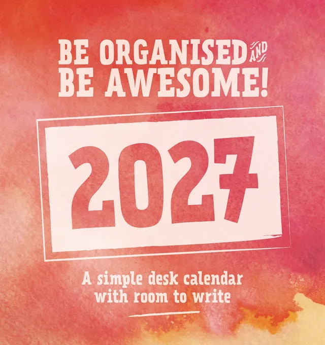 otter-house-be-organised-be-awesome-tischkalender-2027 image 1