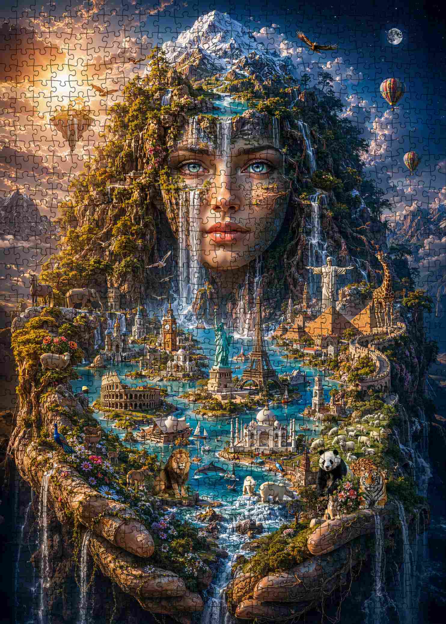 tucocoo-fantasy-world-landmarks-goddess-puzzle-1000-teile image 2