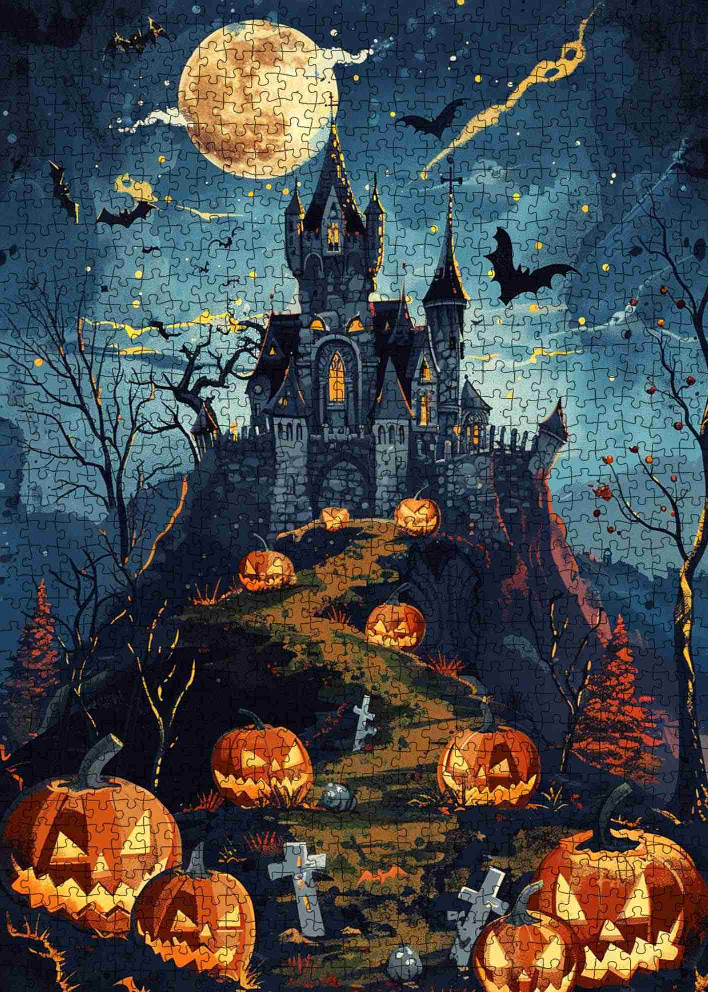 tucocoo-haunted-hill-pumpkin-path-puzzle-1000-teile-halloween image 2
