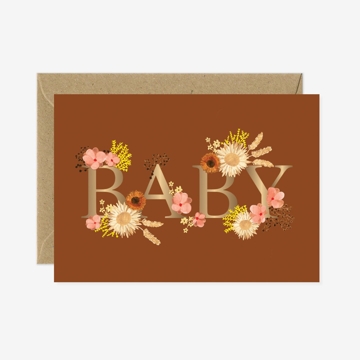all-the-ways-to-say-baby-bouquet-babykarte-a6-blumen image 1