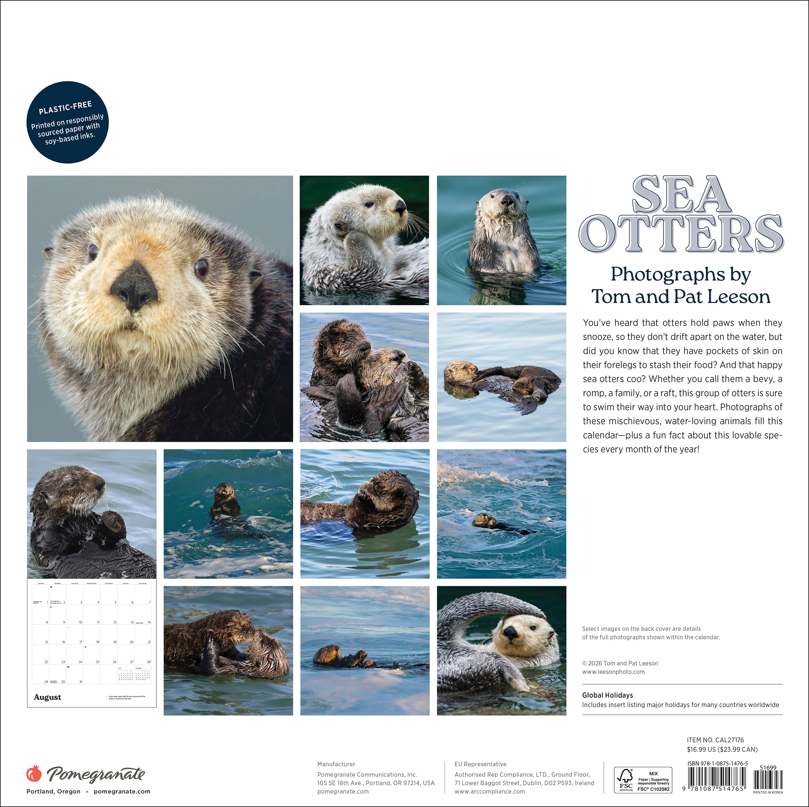 pomegranate-sea-otters-leeson-2027-wandkalender-foto image 7