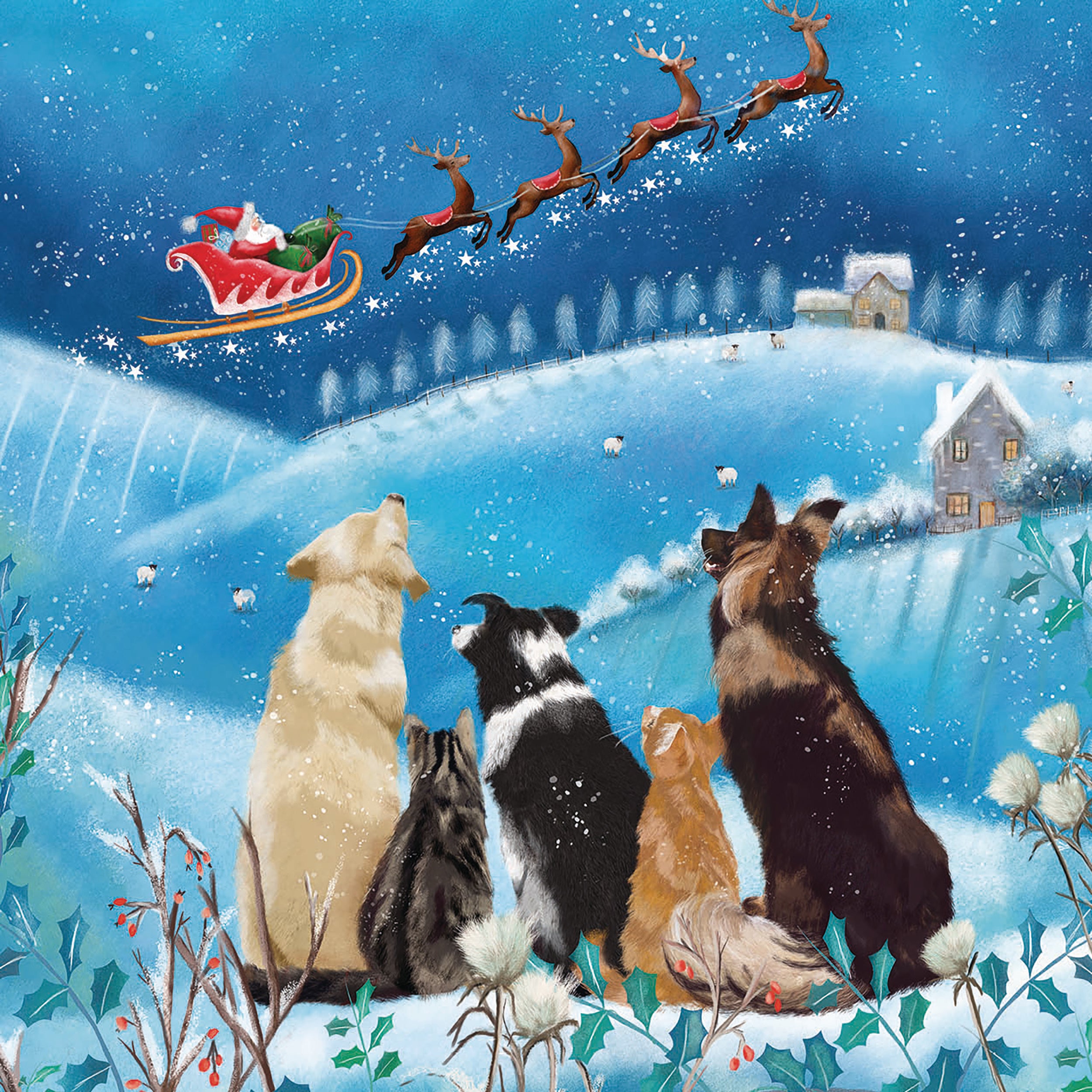 otter-house-santa-s-journey-weihnachtskarten-charity-set image 1