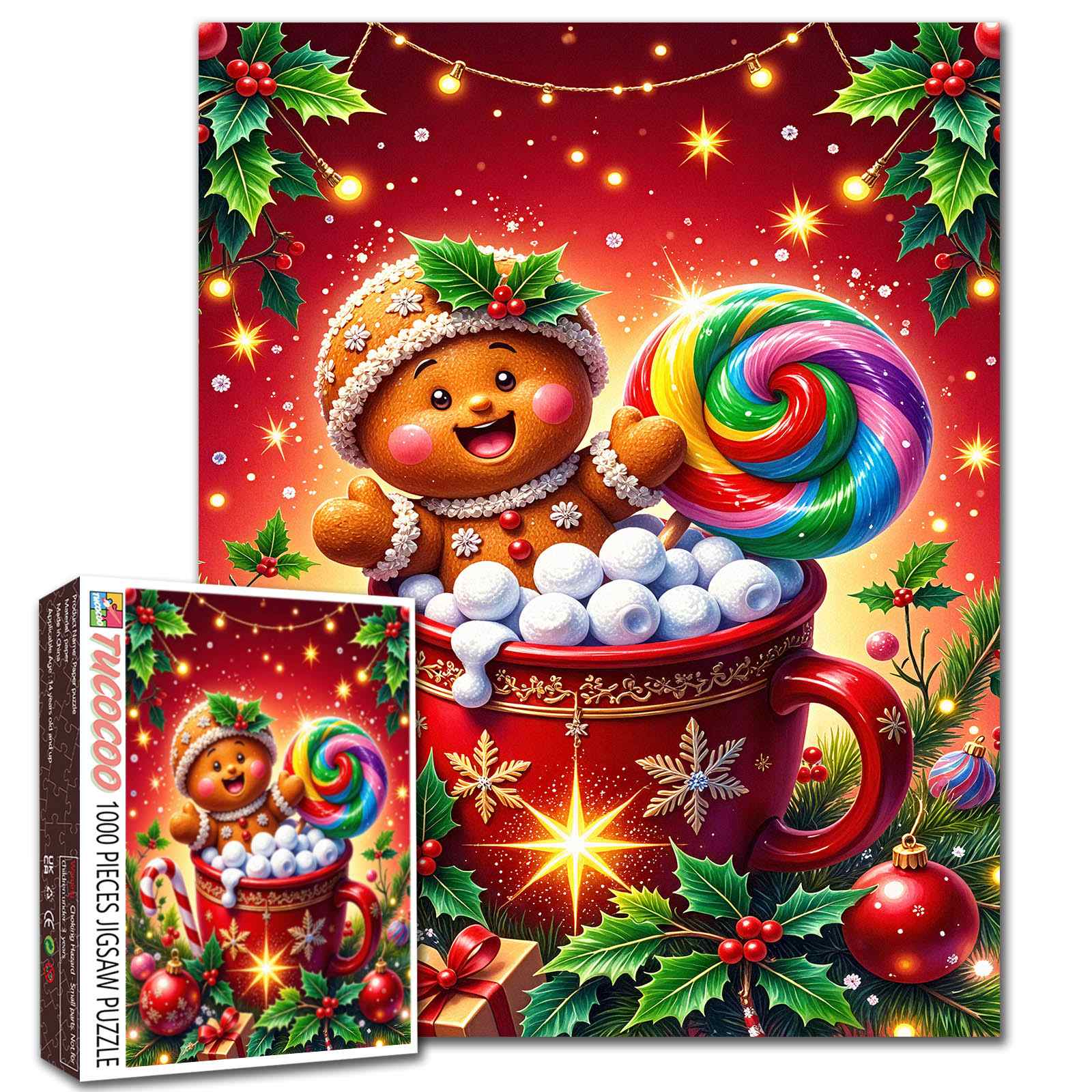 tucocoo-gingerbread-joy-christmas-puzzle-1000-teile-tasse image 1