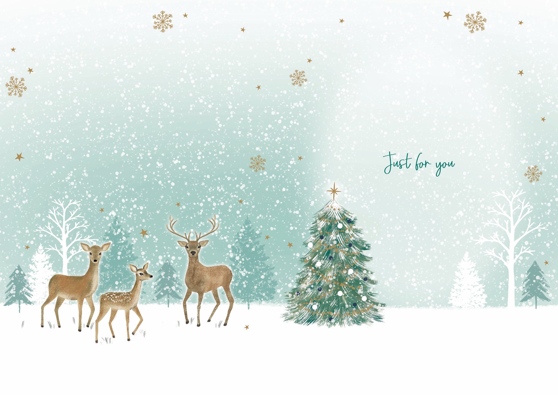 otter-house-christmas-weihnachtskarte-sohn-hirsch-schnee image 2
