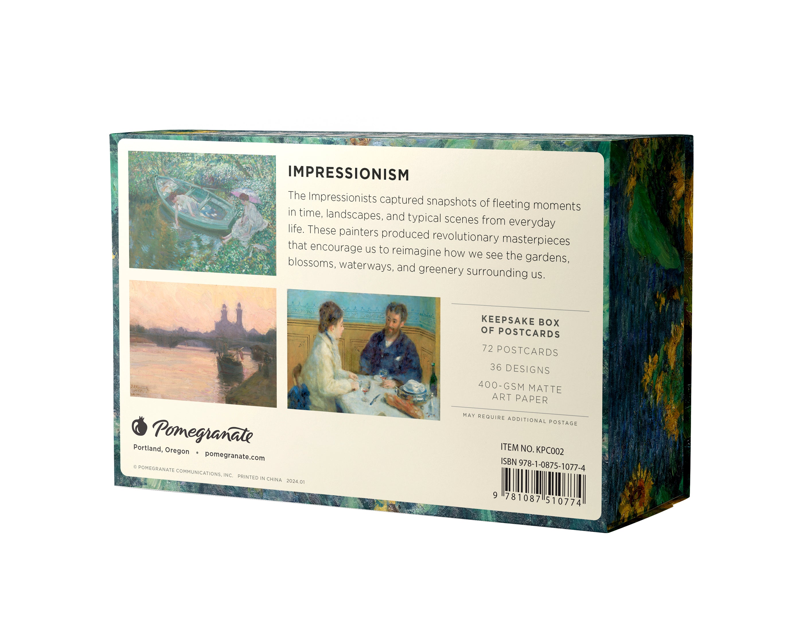 pomegranate-impressionism-keepsake-boxed-postkarten-set-garten image 7