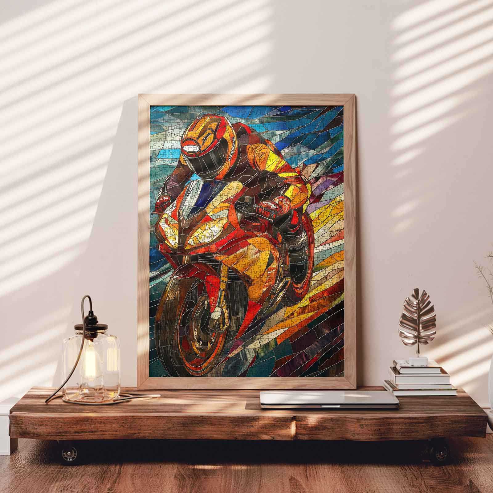 tucocoo-stained-glass-speedster-puzzle-1000teile-bike image 3