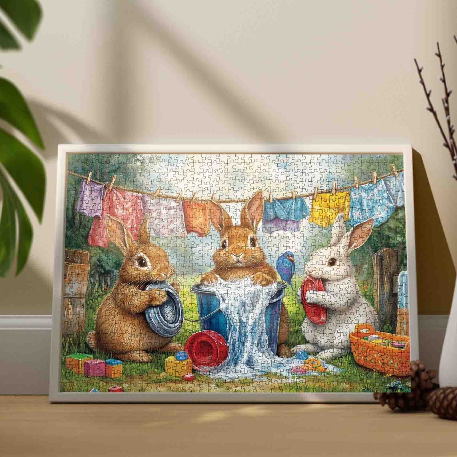 tucocoo-playful-bunnies-laundry-puzzle-1000-teile-hasen image 3