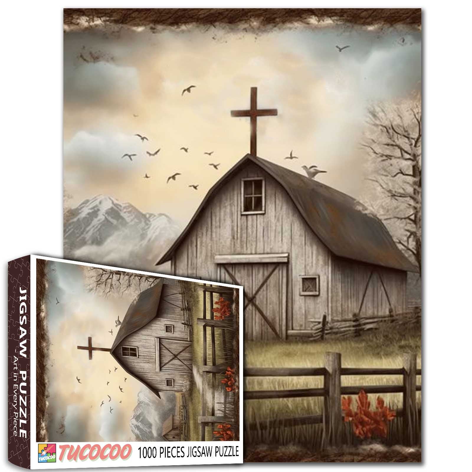 tucocoo-rustic-faith-barn-puzzle-1000-teile-scheune image 1