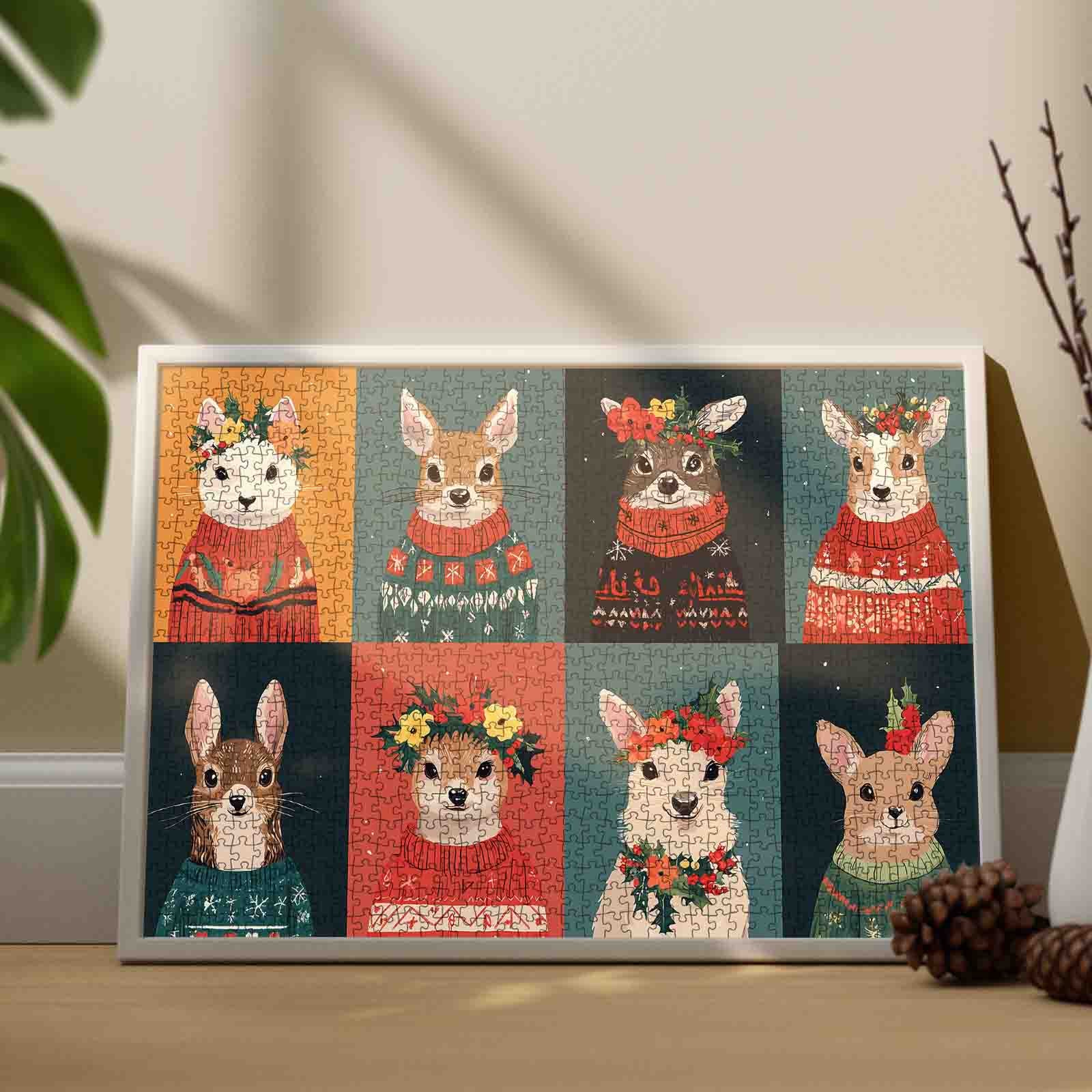 tucocoo-festive-woodland-friends-puzzle-1000-teile-tiere image 3
