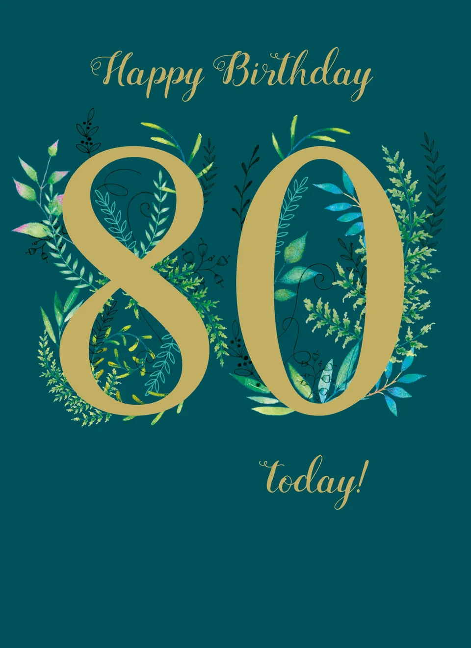otter-house-age-to-celebrate-geburtstagskarte-80-foliage image 1