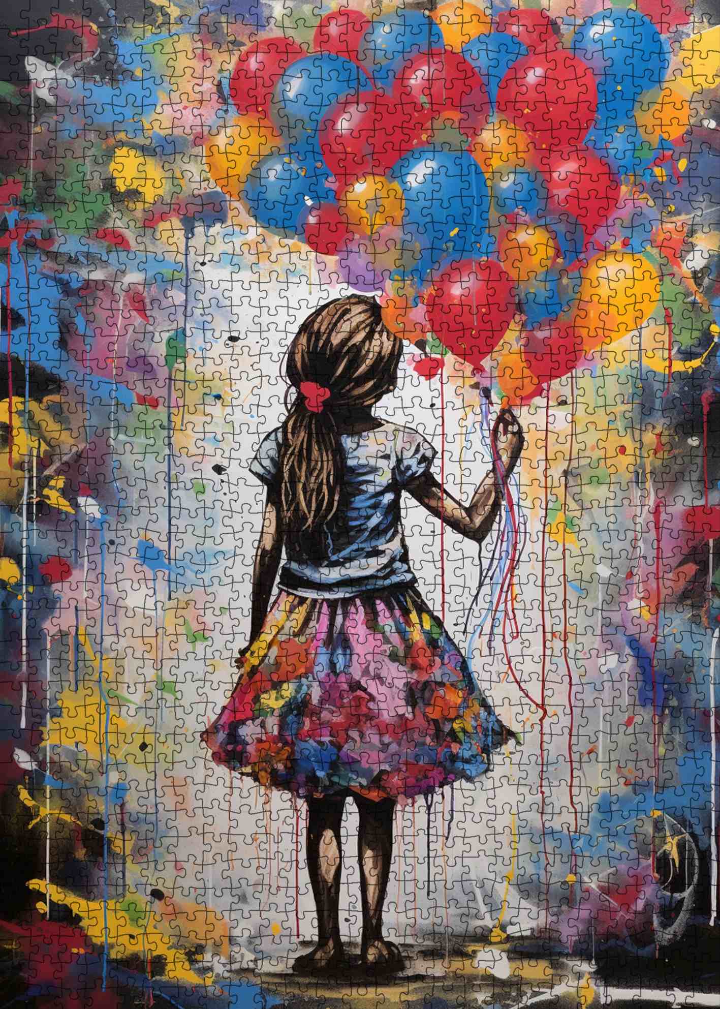 tucocoo-girl-with-colorful-balloons-puzzle-1000-teile image 2